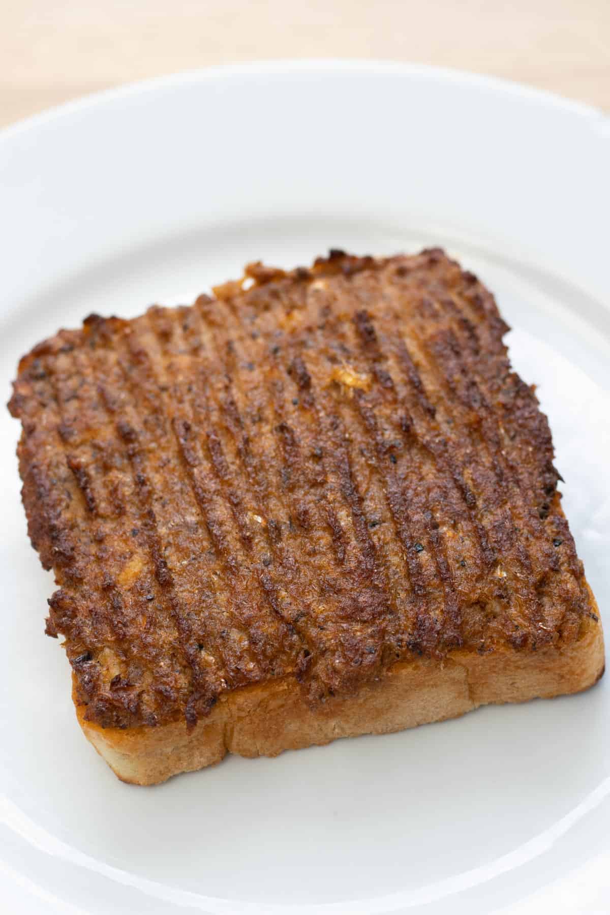 sardines on toast on a plate