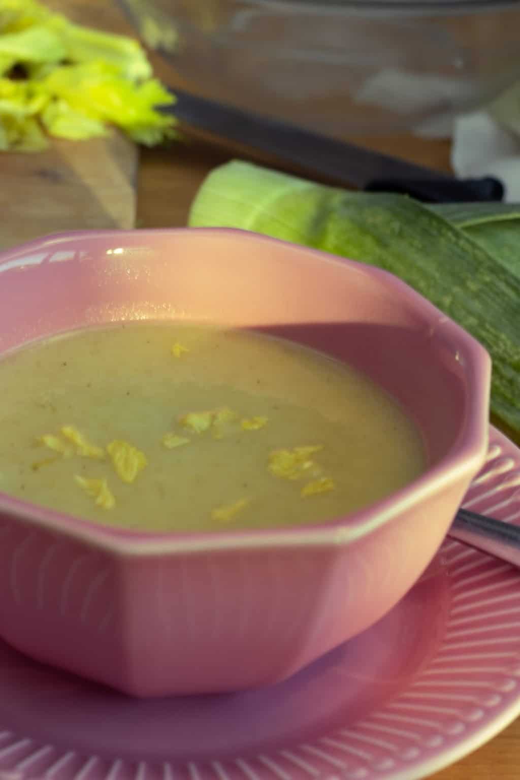 Celery and Leek Soup (no potato) The Szabo Kitchen